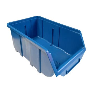 Magazijnbak, 184x304x129 mm, blauw kunststof, nieuw, Ophalen of Verzenden