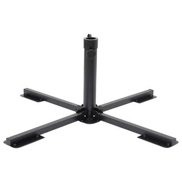 vidaXL Parasolvoet inklapbaar voor Ø38/48 mm stok staal, Verzenden, Nieuw, Parasolvoet