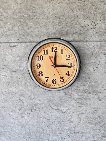 Wandklok - Seikosha CO. LTD Seiko - Staal, Bakeliet,