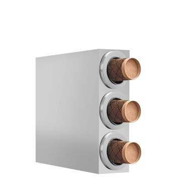 GGM Gastro | Driedubbele bekerdispenser - RVS - Ø91-99mm |, Verzenden