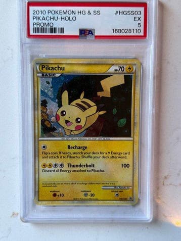 Pokémon - 1 Graded card - Pikachu HGSS03 Foil, Promo card -, Nieuw