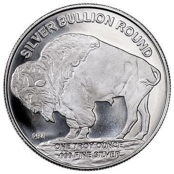 Highland Mint - Buffalo - 1 oz zilver Round, Verzenden, Losse munt, Zilver