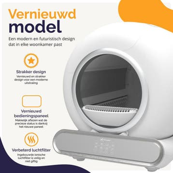Viervoeter Fresh 2 Automatische Zelfreinigende Kattenbak –, Ophalen of Verzenden, Zo goed als nieuw