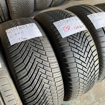 2 x Continental 215-45-18 4 Seizoenbanden 7,5mm, 18 inch, Ophalen of Verzenden, All Season, Band(en)