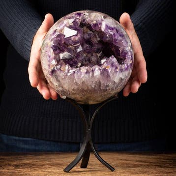 Geode Amethist Bol - First Choise Mineral - Hoogte: 170 mm -