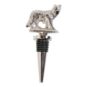 Wijnstopper vos zilver 13x6x2cm, Verzenden, Nieuw