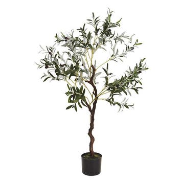 Kunstplant Olijfboom | Gardalux | 120 cm (In pot), Huis en Inrichting, Woonaccessoires | Kunstplanten en Kunstbloemen, Verzenden