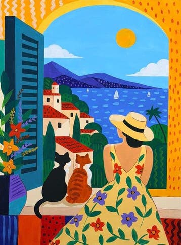 Adri Q 120 x 90 cm - Mirada al Mediterráneo