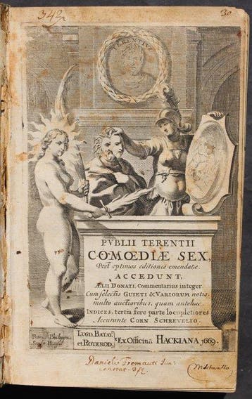 Terentius Afer - Publii Terentii Afri Comoediae sex - 1669