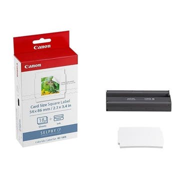 Canon KC-18IS inktcartridge + credit card formaat papier, Verzenden, Nieuw, Cartridge, Canon