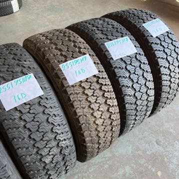 4 x Goodyear Wrangler 255-75-17 4 Seizoenbanden 7,5mm, Gebruikt, 255 mm, 17 inch, Ophalen of Verzenden