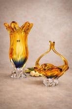 Egermann - Egermann - Vaas (2) - Kristal, Antiek en Kunst, Antiek | Glas en Kristal