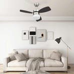 vidaXL Plafondventilator met lamp afstandsbediening 76 cm, Verzenden, Nieuw