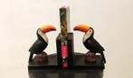 Boekensteunen (2) - Gietijzer - guinness bier toekan, Antiek en Kunst