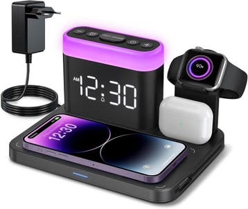 3-in-1 Oplaaddock Apple - Retourdeal | 40% Korting, Ophalen of Verzenden, Zo goed als nieuw, Telefoonhanger of Accessoire