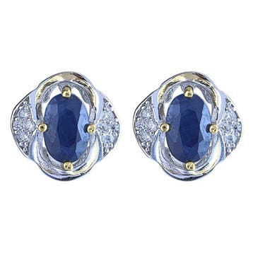 Zonder minimumprijs - Oorbellen - 18 karaat Zilver, Platina,, Nieuw