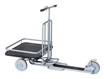 Kongamek Scooter bedrijfsstep met laadplatform  -  Grijs  -, Verzenden