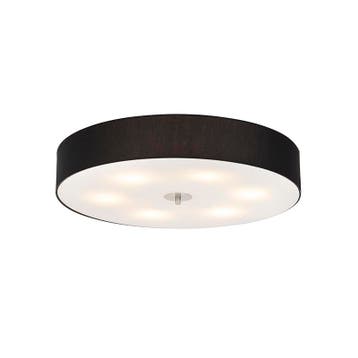 Landelijke plafondlamp zwart 70 cm - Drum, Verzenden, Nieuw