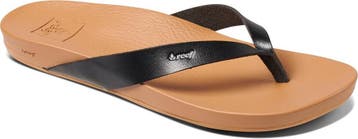 Reef Cushion Court - Maat 36 -Dames Slippers - Black/Natural, Kleding | Dames, Verzenden, Nieuw