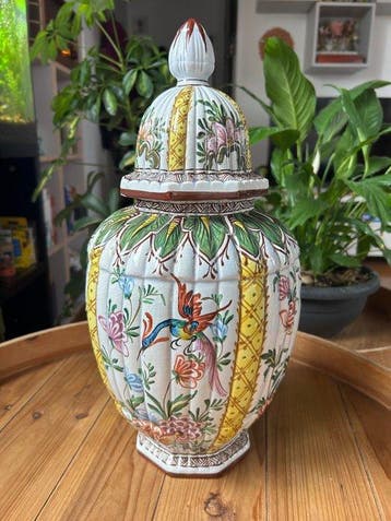 Angarano Antica - dekselvaas - Majolica - Bassano (41 cm)