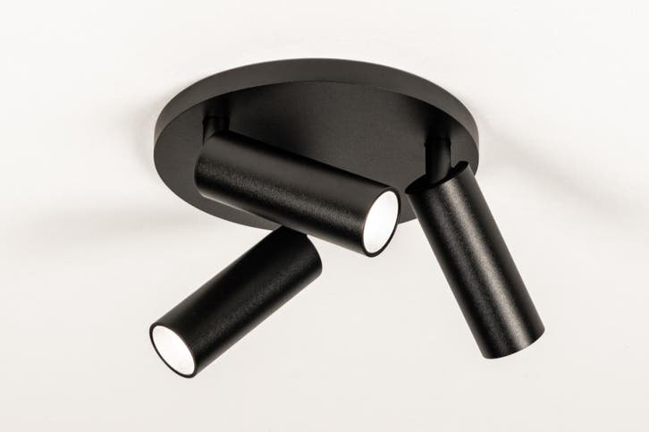 Rietveld Spots - Zwart - Aluminium, Huis en Inrichting, Lampen | Hanglampen, Verzenden