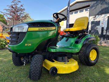 John Deere X126, Ophalen, Gebruikt