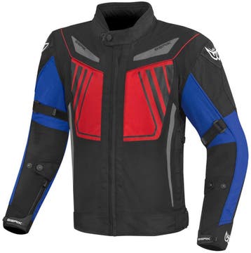 Berik Nardo Evo Zwart Rood Blauw Waterdichte Textiele, Motoren, Kleding | Motorkleding, Nieuw met kaartje, Jas | textiel, Berik