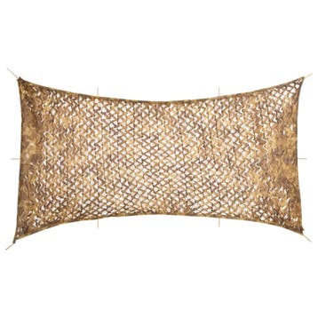 vidaXL Camouflagenet met opbergzak 708x423 cm zandkleurig, Verzenden, Nieuw
