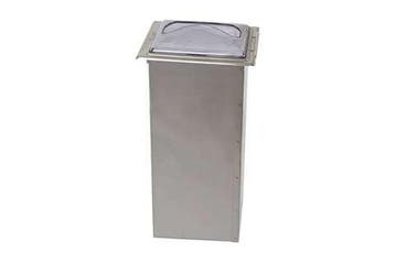 Inbouw servetdispenser met RVS koker - transparant front..., Verzenden