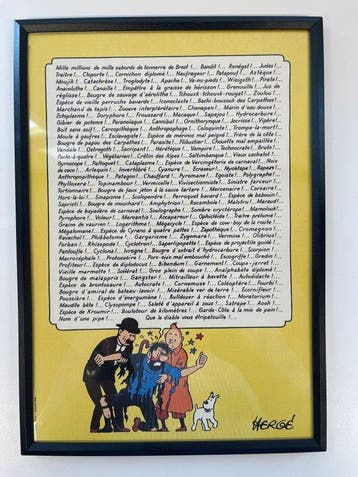 Tintin - Le poster des 220 jurons du Capitaine Haddock –, Nieuw