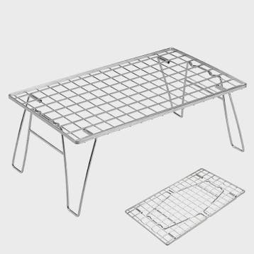Campingmoon T-235A Opvouwbare BBQ Tafel - Zilver Aluminiumle, Verzenden, Nieuw