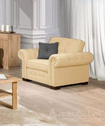 Fauteuil Groenveld - fauteuils - Beige, Nieuw, Stof