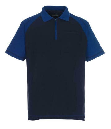 Mascot poloshirt Bianco Navy-Royal blue. 35% korting., Nieuw, Heren, Mascot