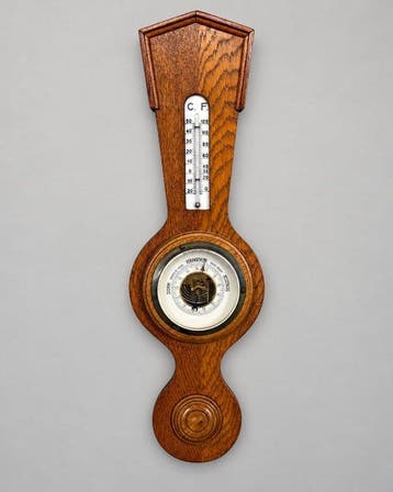 Barometer - Hout, Metaal - Barometer