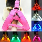 Honden tuigje tuig harnas hondentuigje LED S/M/L/XL *7 kleur, Dieren en Toebehoren, Verzenden, Nieuw