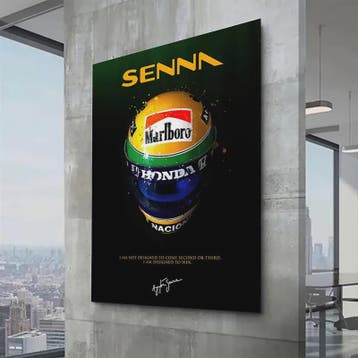 Iconische F1 Racer Helm Poster - Ayrton Senna Formule 1 Muur, Verzenden, Nieuw