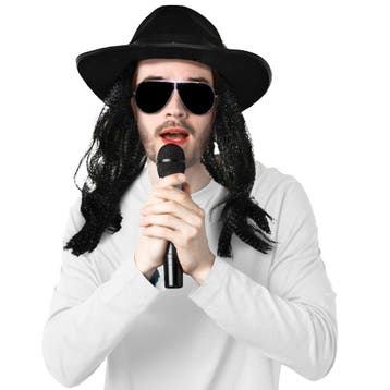 Michael Jackson pruik met hoed - Herenpruiken, Hobby en Vrije tijd, Verzenden, Nieuw