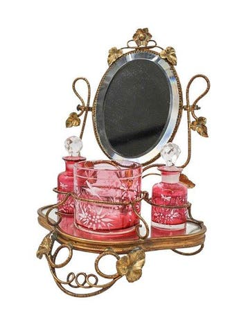 Ancien baguier porte-flacons Napoléon III - Sieradendoos -