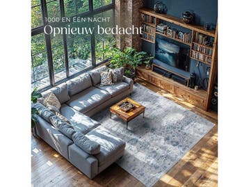 tectake® Vintage Design Vloerkleed Amara - Laagpolig -, Verzenden, Nieuw