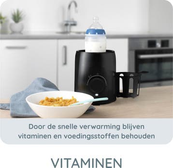 Flessenwarmer - Flesverwarmer - Zwart - BW600BK - Alecto, Verzenden, Zo goed als nieuw