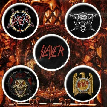 Slayer button Eagle 5-pack officiële merchandise, Ophalen of Verzenden, Nieuw, Kleding
