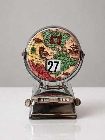 Eeuwigdurende kalender - Vintage Perpetual Desk Calendar