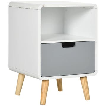TRUUSK Nachtkastje - Scandinavisch Design - Grote Lade - Wat, Verzenden, Nieuw