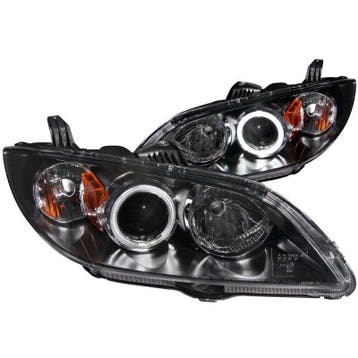 ANZO 2004-2008 Mazda 3 Projector Headlights w/ Halo Black, Ophalen of Verzenden, Nieuw