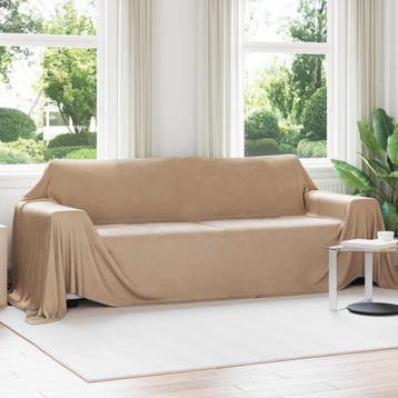 vidaXL Kleden 6 st Kameel 350 x 270 cm 8.09 Fleece, Verzenden, Nieuw, Bruin