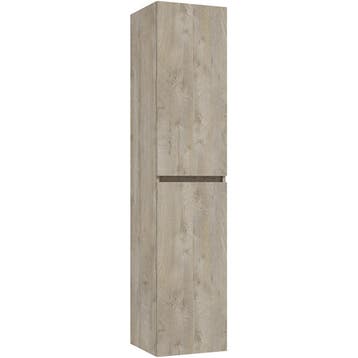 Wiesbaden Alvara Kolomkast - 160x35x35cm - Grijs Eiken, Ophalen of Verzenden, Nieuw