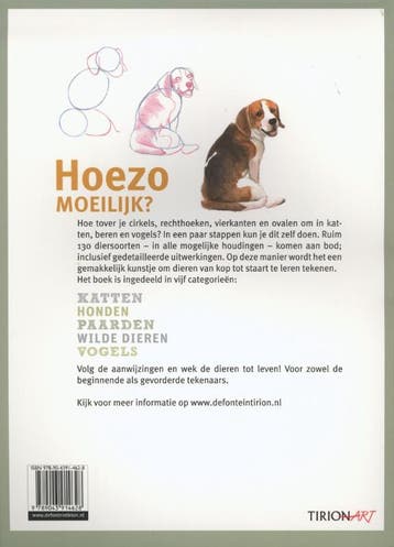 Tirion art Teken dieren van kop tot staart / Tirion art, Verzenden, Zo goed als nieuw, Eva Dutton
