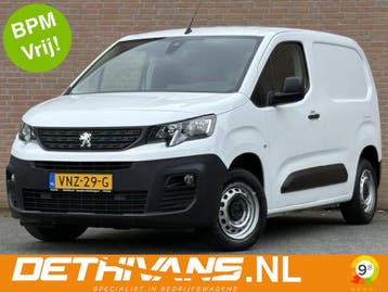 Peugeot Partner 1.2 PureTech Premium / Carplay / Navigatie, Stof, Gebruikt, Overige brandstoffen, Wit