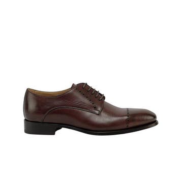 TESTONI - 8 UK - 42 IT - Positano Derby Shoes Antique Calf, Nieuw