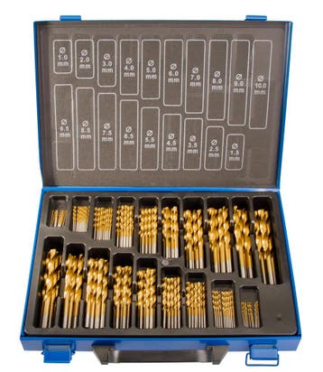 Metaalborenset - 1 - 10 mm spiraalboor - 170 stuks, Verzenden, Nieuw
